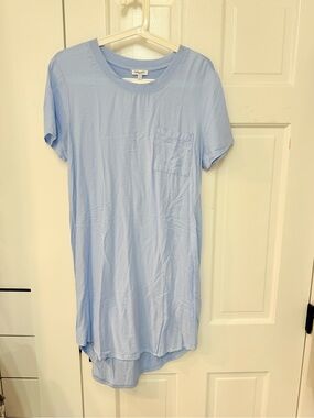 Splendid Light Blue Pocket T-Shirt Dress - size Small